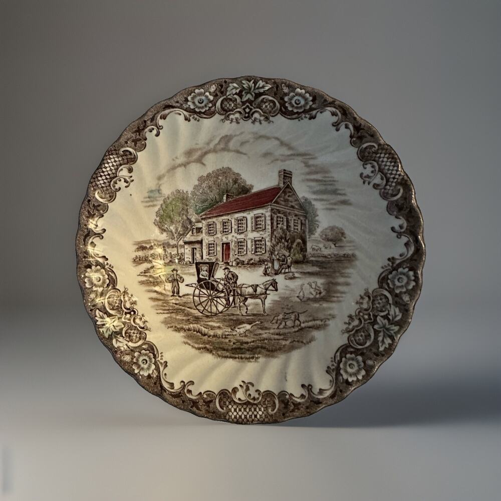 Heritage Hall Johnson Bros Pennsylvania Fieldstone Staffordshire 6" Soup Bowl